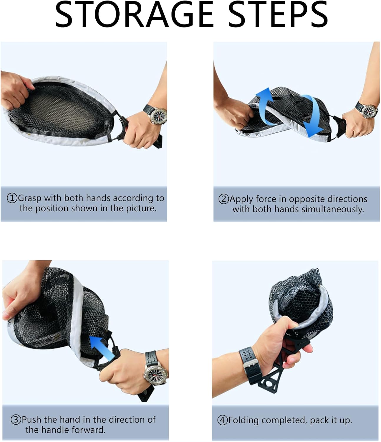 Foldable Fly Fishing Net Trout Net Catch and Release Net Landing nets for Fishing - Image 3