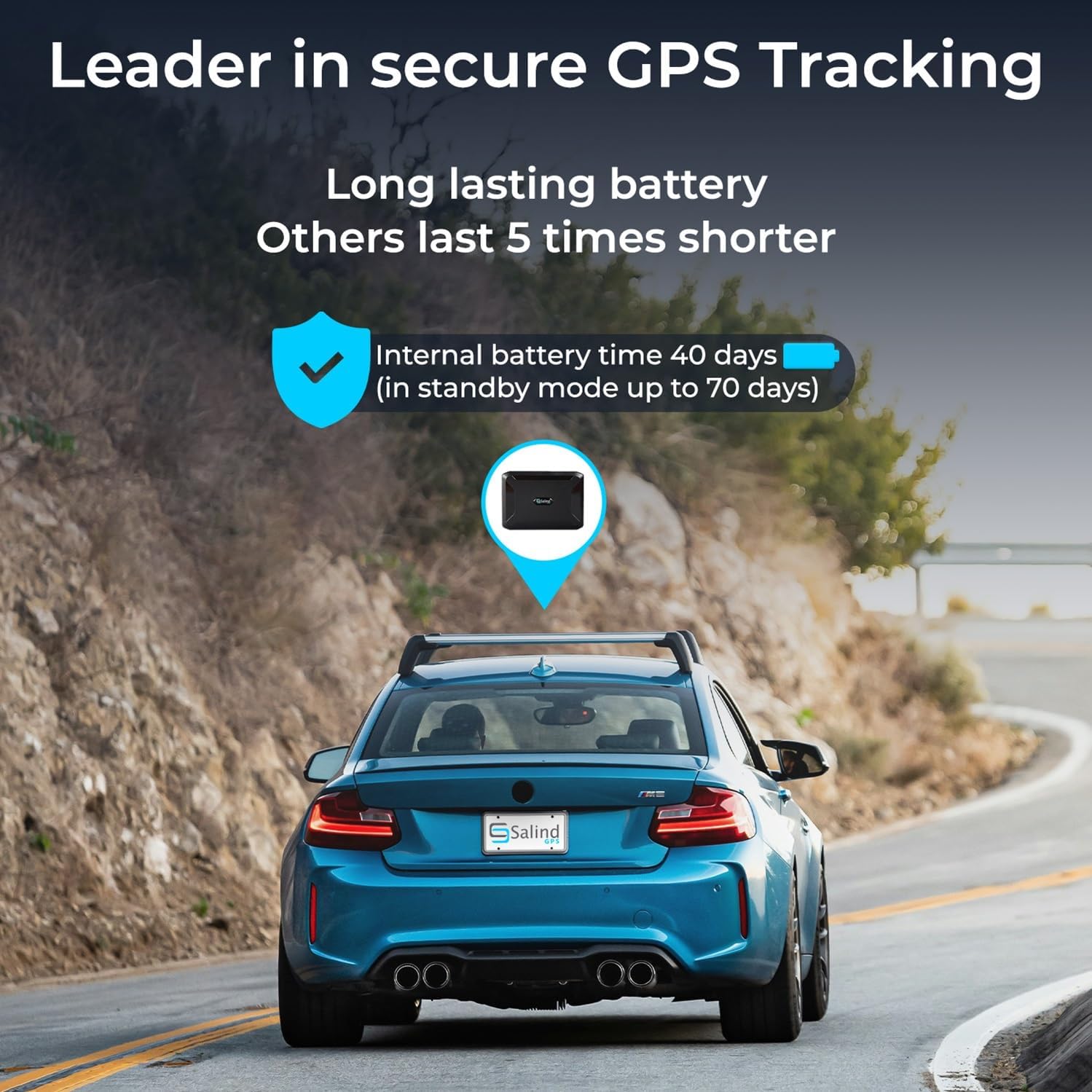 SALIND 11 GPS Tracker for Vehicles, Car, Fleets - 4G LTE Device, Long Battery, Magnetic, US & Worldwide SIM Card Included - iOS/Android Compatible App - Budget-Friendly Subscription Required - Image 3